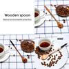 Long Handle Spoon Wood Rice Soup Dessert Coffee Tea Mixing Kitchen Tableware