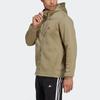 adidas Однотонная куртка с капюшоном на молнии, мужская верхняя одежда, светло-зеленый цвет HU0294