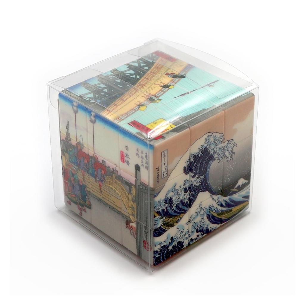 World Craft Magic Cube, Japanese Regular Hexahedron Puzzle, Ukiyo-e Cube W6P-J1