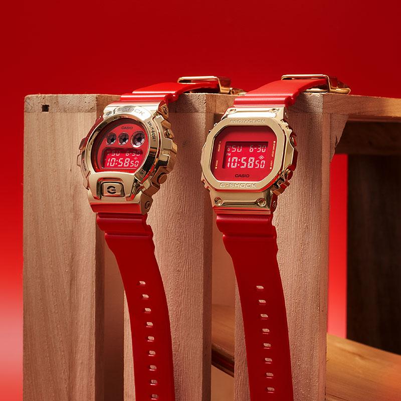 Casio Мужские часы Полностью металлические Красные Часы GM-6900CX-4PFN GM-6900CX-4PFN