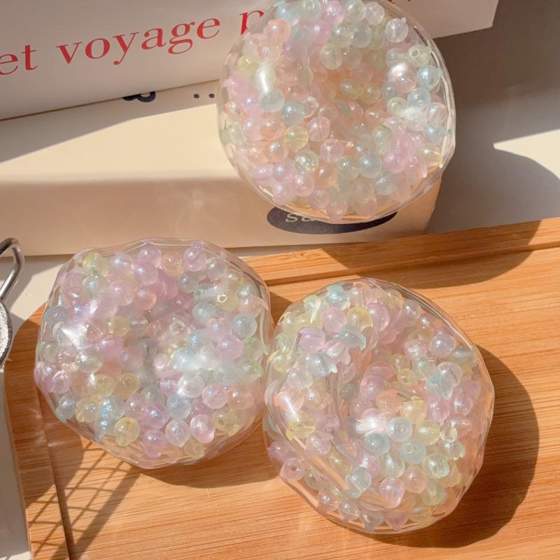 Colorful Transparent Handmade Balls, Decorative Toys for Office & Holiday Gifts