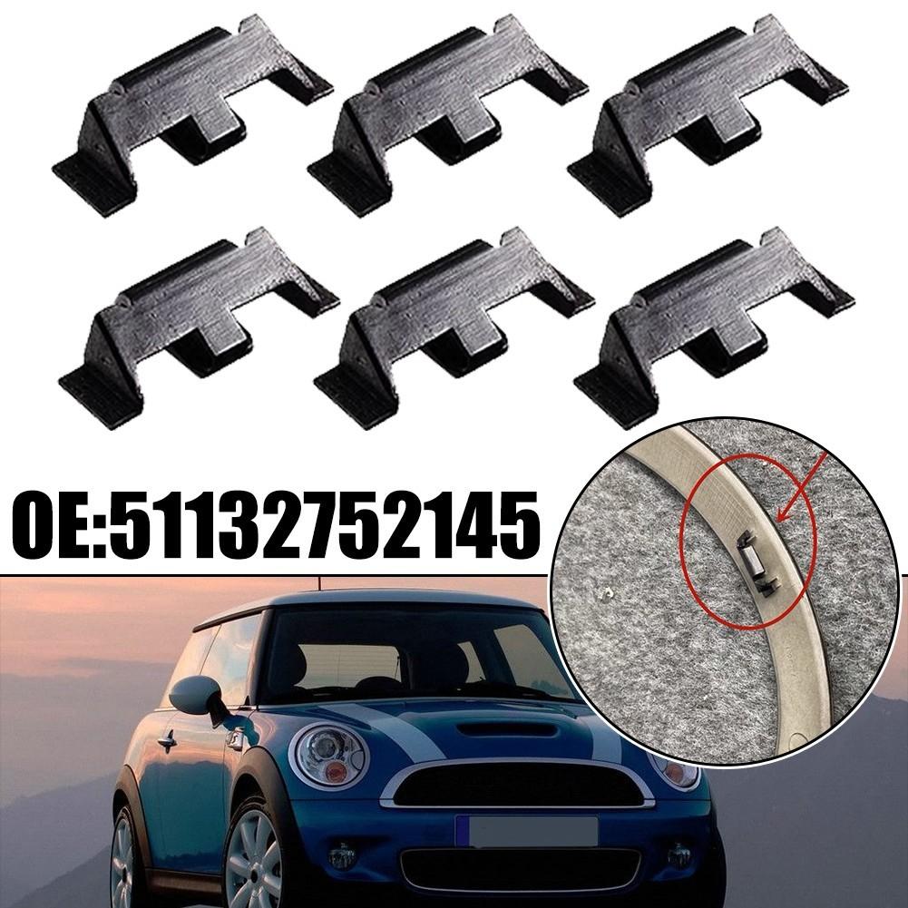 6pcs Headlight Trim Ring Clips for Mini For Cooper R55 R56 R57 R58 R59 R60 F56
