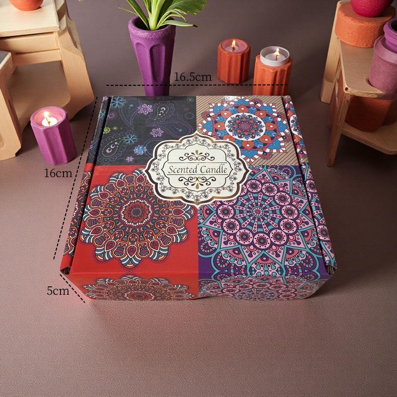 Ароматическая свеча в жестяной банке с сухоцветами - Долгоиграющий, романтичный аромат для спальни и для устранения запаха дома