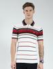 Men's Regular Fit Striped Half Sleeve Polo T-Shirt