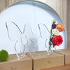 Creative Clear Butterfly Frame Vase Minimalist Decorative Vase Holder for Wedding Home Table Bookshelf Unique Gift for Women