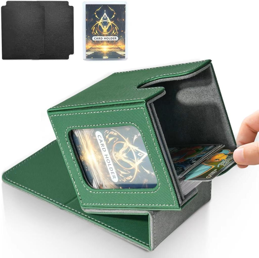 Коробка для колоды карт с дисплеем MTG Commander Вмещает 100+ карт в двойных протекторах Коробка для хранения коллекционных карт Подходит для TCG, Бейсбольных, Спортивных карт
