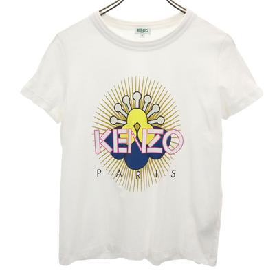 Kenzo Принт Футболка с коротким рукавом S белая Женская Б/у