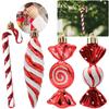 6 шт. Конфетная трость, украшение на рождественскую елку, украшение на рождественскую елку, рождественский венок для вечеринки