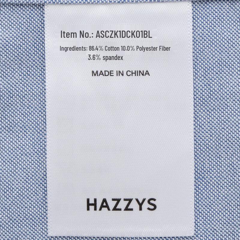 HAZZYS Men's Classic Casual Long Sleeve Commuter Shirt