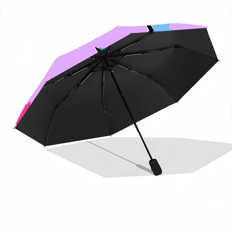 1pc Star Pattern Automatic Opening/Closing Folding Umbrella with 8 Ribs,Windproof Portable Sunshade Umbrella Holiday gift yy260401096