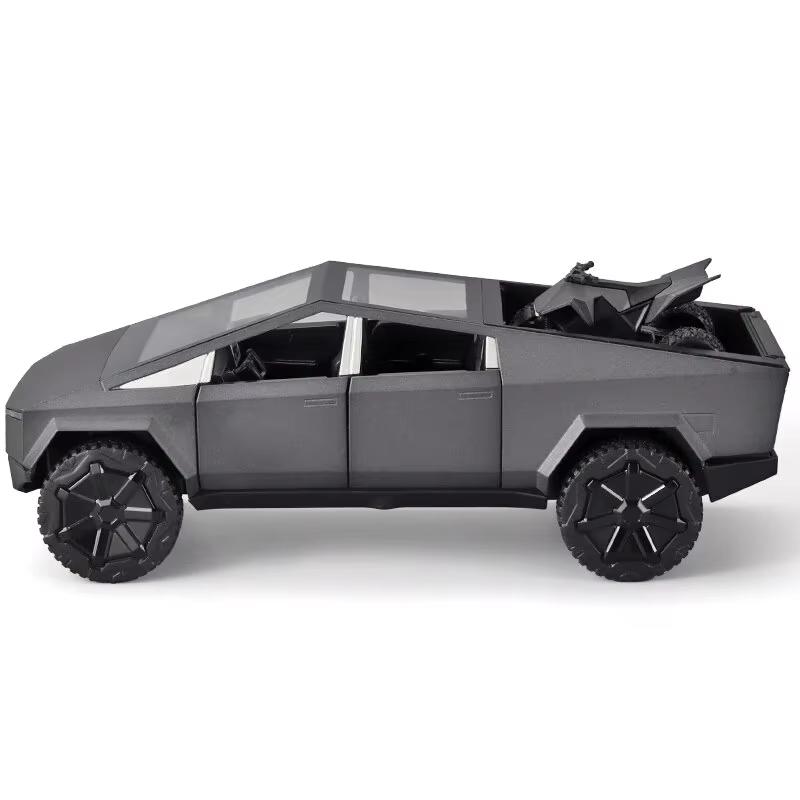 Новый 1:24 MINI Tesla Cybertruck пикап прицеп литой автомобиль модель литой металлический внедорожник грузовик симулятор детская игрушка подарок