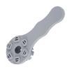 PVC 8 Groove Safety Air Valve Wrench 6 Hole Pressure Relief Valve Spanner Gray for Inflatable Boat