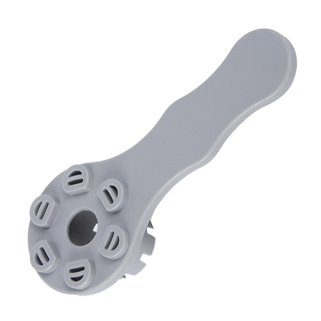 PVC 8 Groove Safety Air Valve Wrench 6 Hole Pressure Relief Valve Spanner Gray for Inflatable Boat