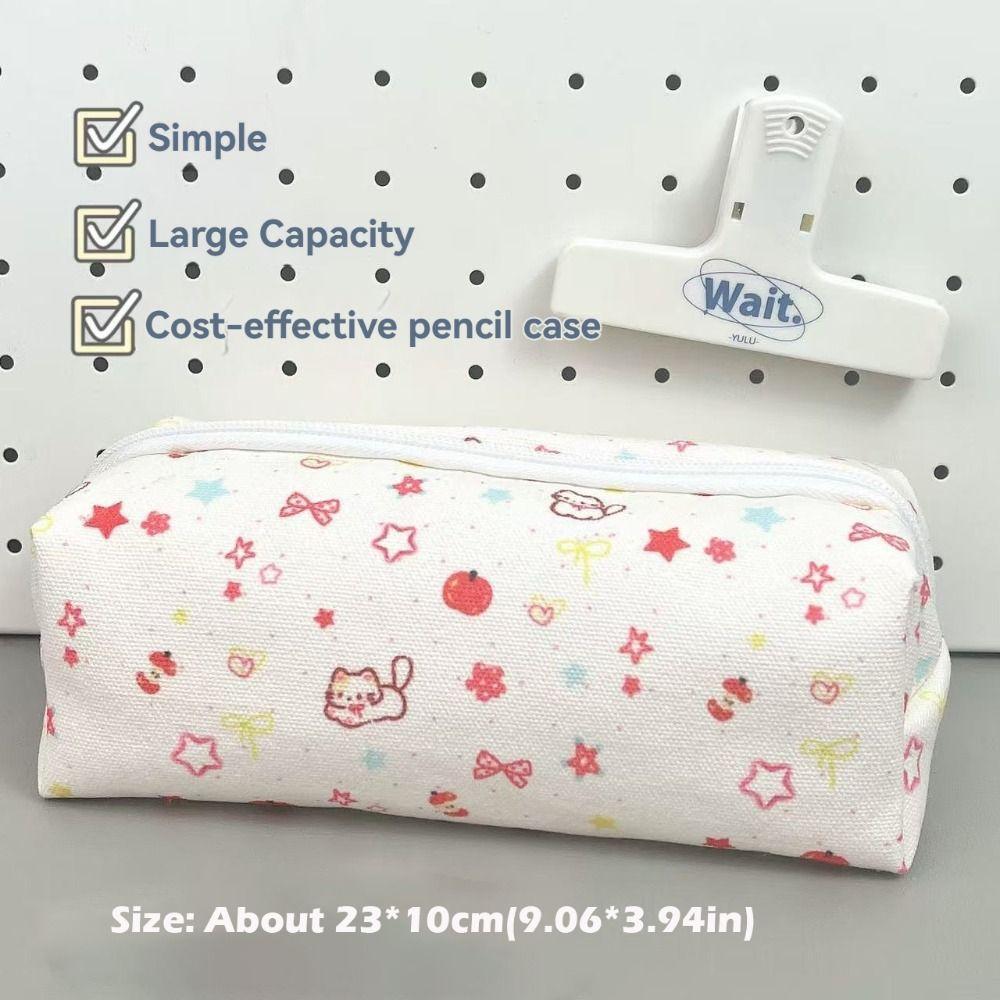 Large Capacity Pen Bag Cartoon Cat Dog Stationery Bag Cute Pencil Case  Students