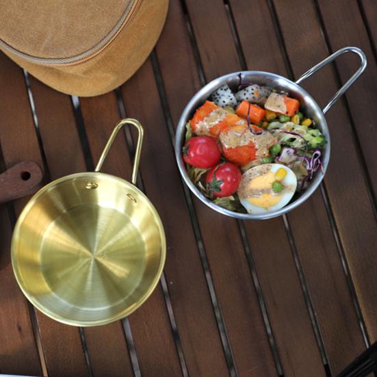 Чашка Сьерра для кемпинга, миска из нержавеющей стали, нержавеющая, устойчивая к коррозии, полированная поверхность, кружка для питья, мини уличный горшок