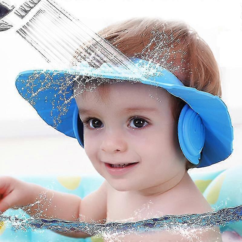 Baby Kids Shower Cap Shampoo Bath Hat Head Wrap Hair Waterproof Protect Shield