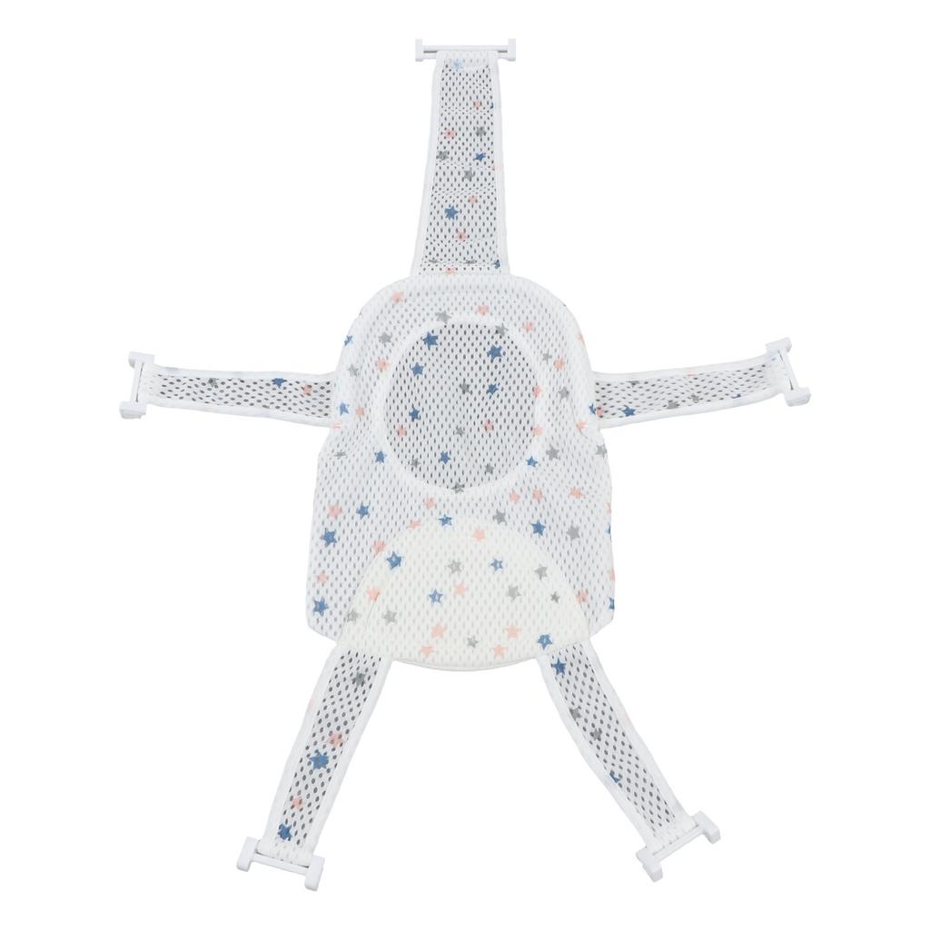 Five Corner Bath Seat Support Net Skid Proof Adjustable Universal Breathable Mesh Soft Headrest