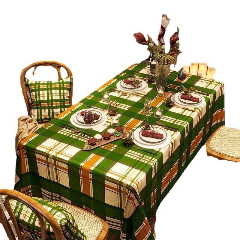 Рождественская тематическая скатерть, прямоугольная скатерть, водонепроницаемая скатерть для столовой и дома