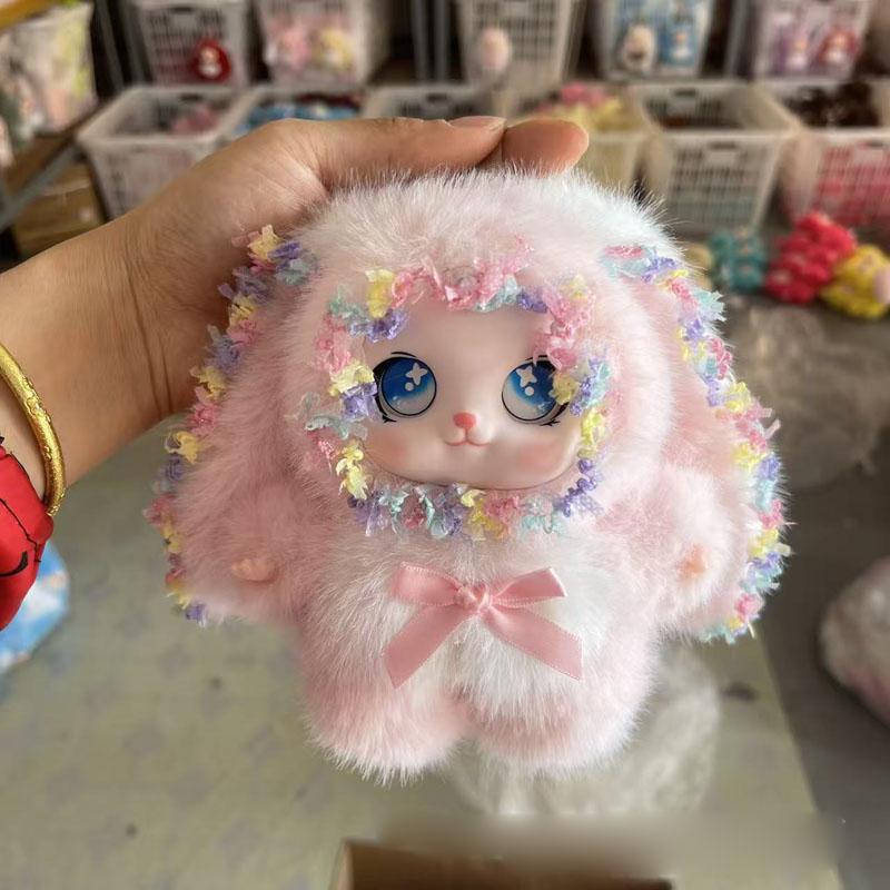 Плюшевая кукла-кролик Лоли, Милый плюшевый брелок-кролик, Kawaii украшение для автомата с игрушками, Брелок для сумки, Подарок