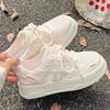 Fashion Concise Breathable Mesh Sports Shoes Women 2025 Beige Lace Up Lightweight Sneakers Woman Non Slip Platform Casual Shoes Mujer