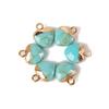 5pcs 10x13MM Natural Stone Faceted Heart Shape Pendant Charm Quartz Crystal Jewelry Accessorie For Making Earring Necklace