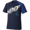 Tennis Practice Short Navy X Size 62JA1Z11 N-XT T-Shirt, Sleeve, Moisture-Wicking, Quick-Drying, Blue,