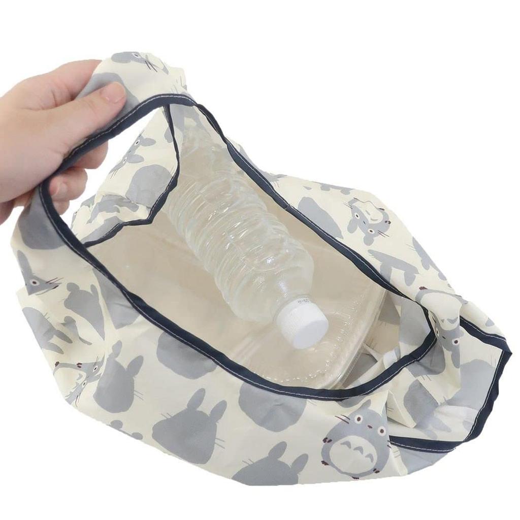 Мини-эко-сумка Marushin Ghibli Мой сосед Тоторо Большой узор Тоторо Милые товары Приблизительно В33 x Ш25 x Г20 см 8 x Изготовлена из переработанного полиэстера