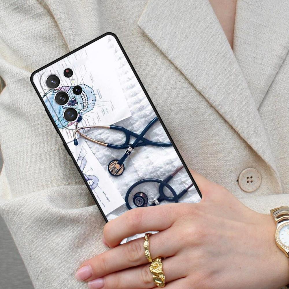 Мультяшный чехол для телефона Samsung Galaxy S26 Ultra S25 S24 S23 S22 S21 S20 Note10 с изображением врача, медсестры, лекарств, МЯГКИЙ