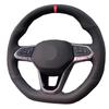 Hand Sew Car Steering Wheel Cover For Volkswagen VW Golf 8 MK8 GTI Golf GTE 2020 2021 Braid On the Steering Wheel Car