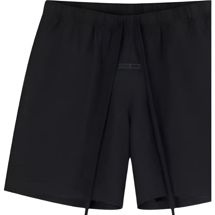Fear of God Essentials SS25 Оксфордские футбольные шорты Мужские шорты Иссиня-черные 160SP254600F