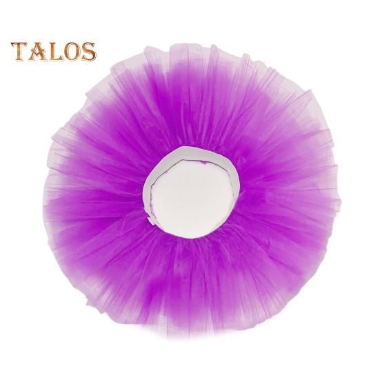 Women Mesh Tutu Skirt Lady 5 Layers Tulle Princess Skirts with Elastic Band Adult Female Short Gauze Pettiskirt for Mini Ball Beach Festival Dance