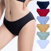 Women's Oversized Buttocks, Solid Cotton Mid Waist, Breathable Underwear