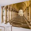 Здание в европейском стиле, коридор, римская колонна, фотообои, космическая настенная живопись, панорамное пространство, большая фреска для гостиной, спальни, стены, фон