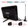 LEADSTAR D768 7 inch Portable TV DVB-T2 ATSC ISDB-T tdt Digital and Analog mini small Car TV Television Support USB TF H.265 AC3