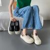 Women's Shoes 2025 New Spring and Autumn Versatile Thick-soled One-pedal Shoes Sports Non-slip Lightweight Biscuits Canvas Shoes Increase Height