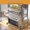 Multifunctional Kitchen Countertop Microwave & Dish Storage Rack