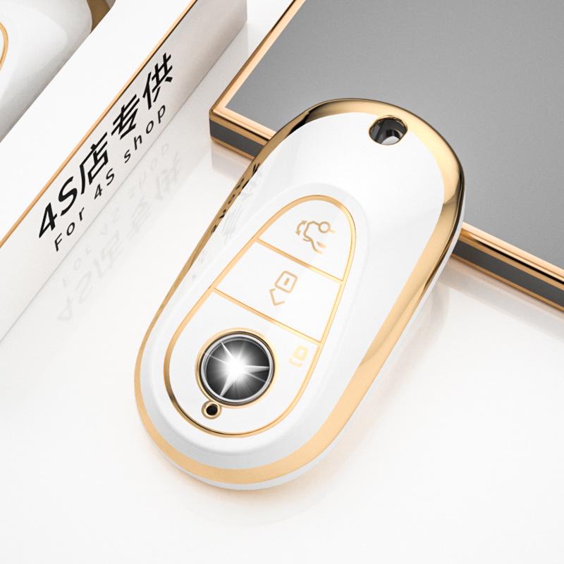 Mercedes-Benz Key Cover for C-Class, E-Class, S-Class, C200L/C260L/E300L, GLC, and S400L models.