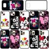 Чехол для iPhone 16 15 14 Xiaomi Redmi Note 13 12 11 Pro Max X 10 9 XR Samsung Galaxy S24 S23 OPPO Huawei Minnie Fashion Mickey Cute Mouse Phone Case