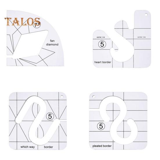 1 комплект акриловых шаблонов для квилтинга, линейка для квилтинга с возможностью свободного перемещения, шаблон для квилтинга своими руками, шаблон для трафарета, промышленная бытовая швейная машина, швейные принадлежности