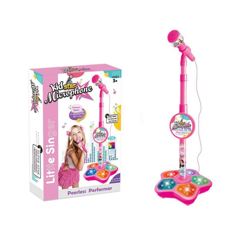 LED Light Karaoke Toy Music Instrument Toys Singing Microphone Kids Microphone Singing Song Toy
