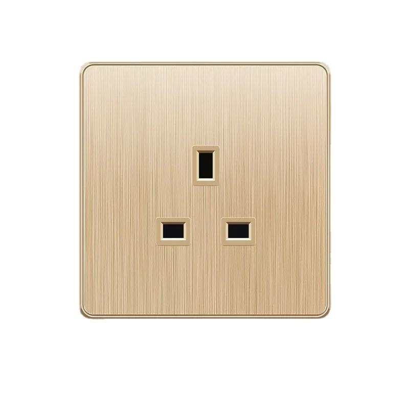 Depoguye Gold 13A UK Plug USB настенная розетка, универсальная розетка на 10 отверстий с выключателем электрическая настенная розетка с USB зарядным устройством