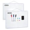 1 Set 16" X 12" Wall Mounted Whiteboard Small Double-Sided Graffiti Drawing Board With 3 Markers & 4 Magnets Dry Erase Board