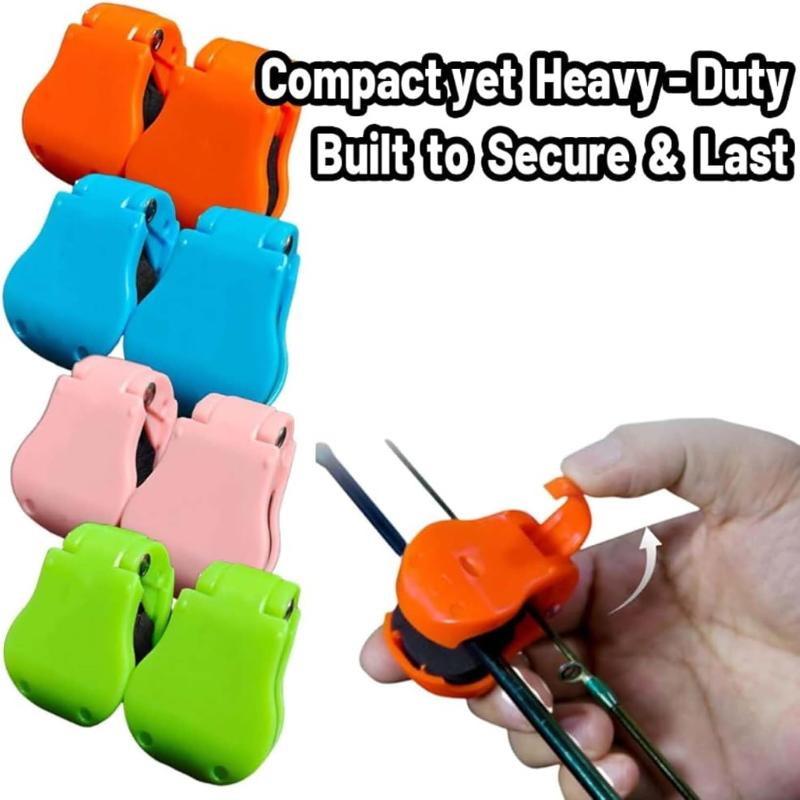 1/2/4 шт. Многофункциональный держатель для удочки Фиксатор Клипса Ремни Портативный Держатель для удочки для пляжной рыбалки Компактный дизайн Рыболовные инструменты