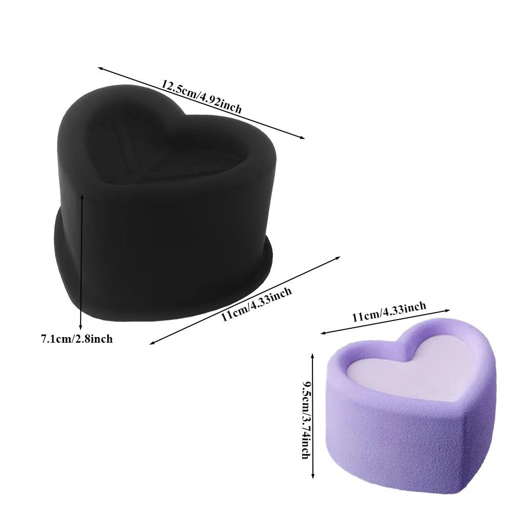 Concave Design Mousse Cake Mold Heart Shaped Baking Supplies Silicone Cake Mold  Wedding Party