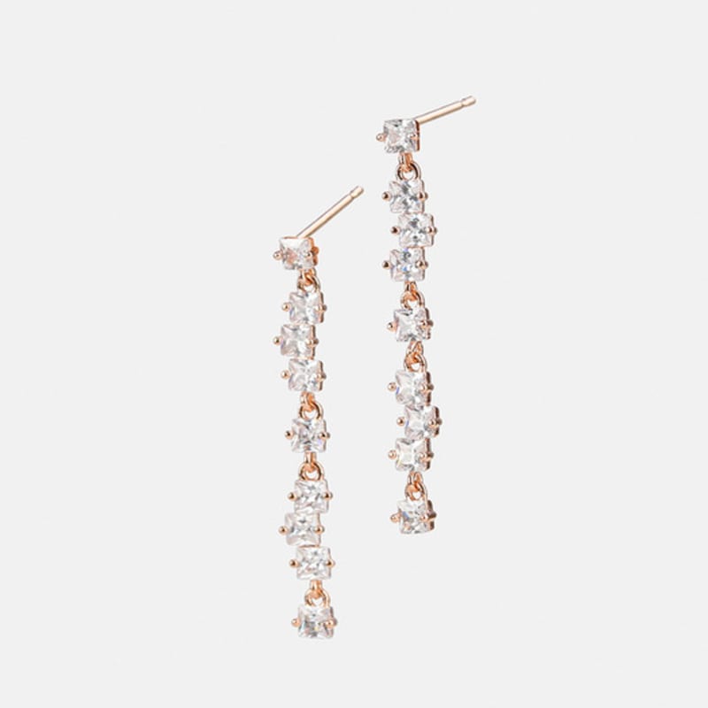 JUDY AND PAUL Karena Crystal Drop Earrings