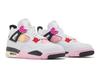 Мужские кроссовки Nike Jordan 4 Retro Comic Off White/Anthracite/Neutral Grey/Fire Pink/Light Arctic Pink/Muslin