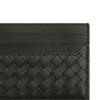 Bottega Veneta Плетеный Держатель для карт из телячьей кожи Мужской Держатель для карт Темно-зеленый 817397V4LQ13009