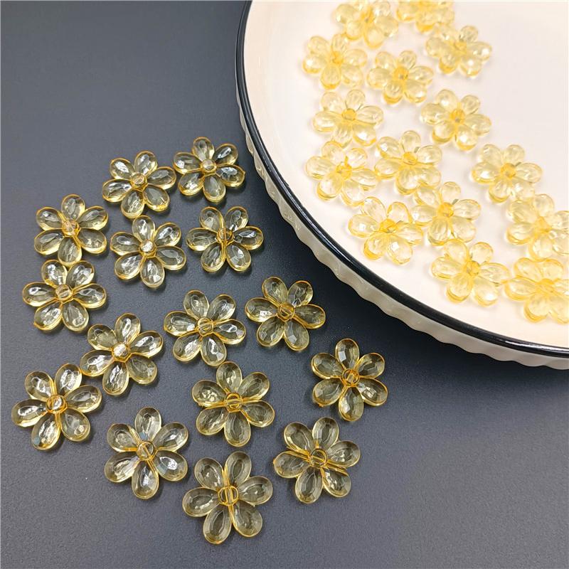 10 шт. 23 мм аксессуары для изготовления ювелирных изделий своими руками акриловые бусины в форме цветка солнца браслет ожерелье новые красочные свободные разделительные бусины ручной работы