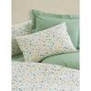 Parure de lit - 1 housse de couette 220 x 240 cm + 2 taies d'oreiller 60 x 60 cm - 100% coton renforcé - Vert