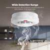 WiFi Smart Smoke Detector Fire Smoke Alarm Auto-Check Tuya App 360 Degree Detection Remoting